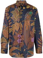 ETRO chemise à imprimé végétal - Bleu