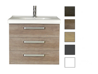 Sanicare Q9 badkamermeubel 3 laden 80 cm antraciet - thumbnail