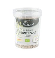 Raw & organic hennepzaad gepeld bio