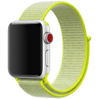 Apple Watch Nylon Geweven Sport Band - Geel - 38, 40, 41 & 42mm Apple Watch Nylon Geweven Sport Band - Geel - 38, 40, 41 & 42mm