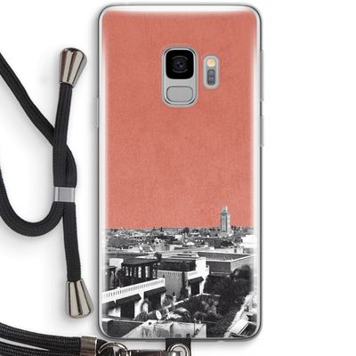 Marrakech Skyline : Samsung Galaxy S9 Transparant Hoesje met koord