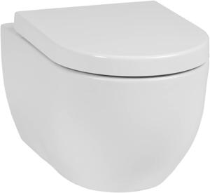 Saqu Home randloos hangtoilet met tornado flush en quickrelease toiletbril  glans wit