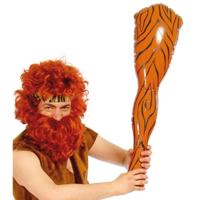 Fiestas Guirca Opblaasbare knots/knuppel - 2x - holbewoner - 78 cm - themafeest
