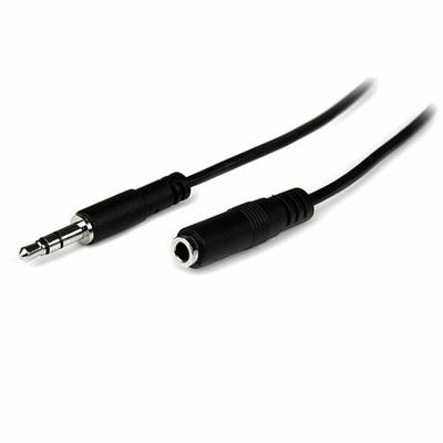 Verlengkabel Jack (3,5 mm) Startech MU1MMFS Zwart 1 m