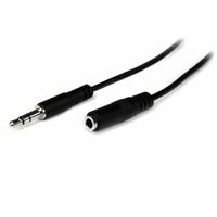 Verlengkabel Jack (3,5 mm) Startech MU1MMFS Zwart 1 m