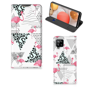 Samsung Galaxy A42 Hoesje maken Flamingo Triangle