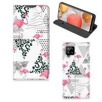 Samsung Galaxy A42 Hoesje maken Flamingo Triangle