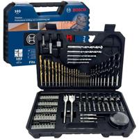 Bosch Professional 103-delige boor- en bitset (hout, steen en metaal, boor- en schroefgereedschapaccessoires) Bosch Professional 103-delige boor- en bitset (hout, steen en metaal, boor- en schroefgereedschapaccessoires)