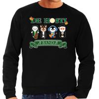 Foute Kersttrui/sweater voor heren - de hosti band - zwart - kerstmuziek - band