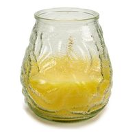 Geurkaars citronella - in windlicht -  glas - 10 cm - citrusgeur   -