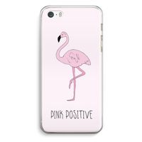 Pink positive: iPhone 5 / 5S / SE Transparant Hoesje