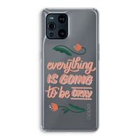 Optimistic flower girl: Oppo Find X3 Transparant Hoesje
