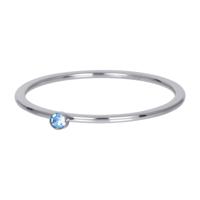 iXXXi Vulring 1 mm Light Saphire 1 Stone Crystal Zilver iXXXi Vulring 1 mm Light Saphire 1 Stone Crystal Zilver