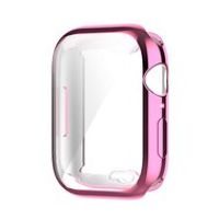 Siliconen case (volledig beschermd) 45mm - Roze - Geschikt voor Apple watch 45mm - thumbnail