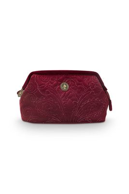 Pip Studio Toilettas Buidel Klein Velvet Quiltey Days Rood