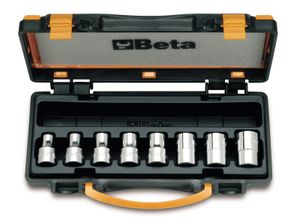 Beta 8-delige set dopsleutels voor Torx® schroeven (art. 910FTX) in kistje 920FTX/C8 - 009200391