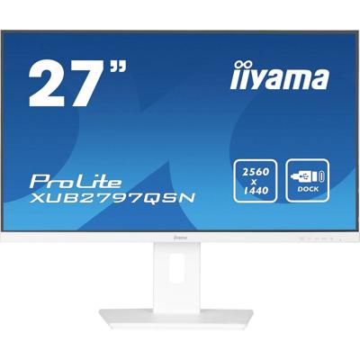 Iiyama ProLite XUB2797QSN-W2 LED-monitor Energielabel E (A - G) 68.6 cm (27 inch) 2560 x 1440 Pixel 16:9 1 ms DisplayPort IPS LED