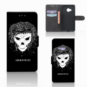 Telefoonhoesje met Naam HTC U Play Skull Hair
