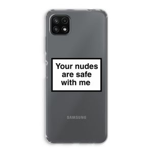 Safe with me: Samsung Galaxy A22 5G Transparant Hoesje