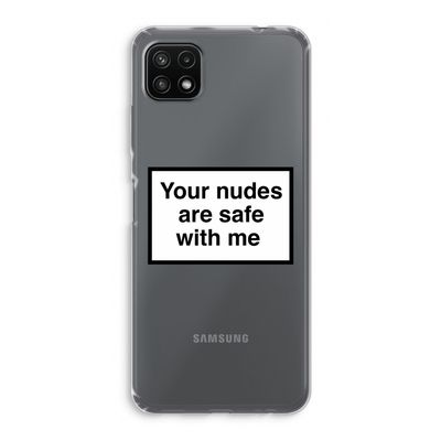 Safe with me: Samsung Galaxy A22 5G Transparant Hoesje
