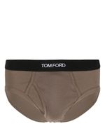 TOM FORD slip à bande logo - Marron - thumbnail