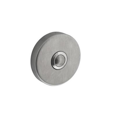 Intersteel Deurbel rond verdekt 53x10 geborsteld RVS
