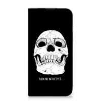 Mobiel BookCase iPhone 14 Skull Eyes - thumbnail