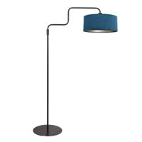 Steinhauer VloerlampBloeba zwart met blauwe kap - 4169ZW