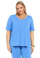 Yoek Shirt A-lijn | Blauw | Maat 38/40