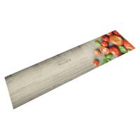 VidaXL Keukenmat wasbaar tomatenprint 60x300 cm fluweel
