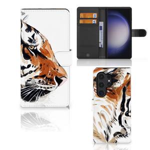 Hoesje Samsung Galaxy S24 Ultra Watercolor Tiger