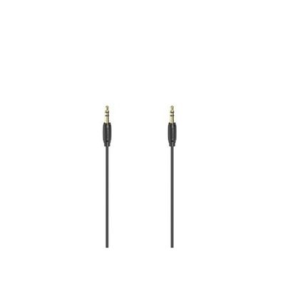 Hama Audiokabel, 3,5 mm jack - 3.5mm jack stereo, verguld, ultradun, 0,5 m Mini jack kabel