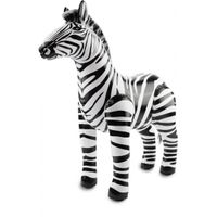 Opblaas zebra 60 x 55 cm - thumbnail