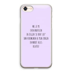 Relatief: iPhone 8 Transparant Hoesje