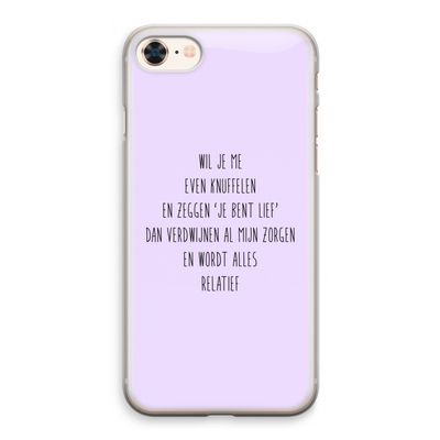 Relatief: iPhone 8 Transparant Hoesje