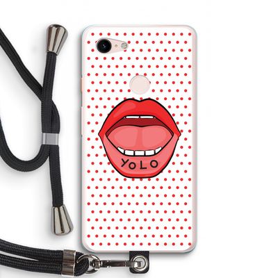 Yolo Denise: Pixel 3 XL Transparant Hoesje met koord