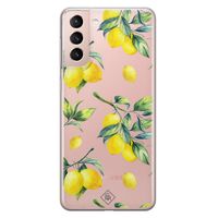 Samsung Galaxy S21 transparant hoesje - Lemons