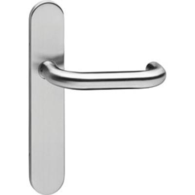 Intersteel Gatdeel rechts deurkruk Rond op verdekt blind schild - RVS