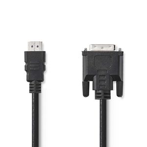 Nedis HDMI Kabel | HDMI | DVI-D 24+1-Pins Male | 5 m | 1 stuks - CCGP34800BK50 CCGP34800BK50