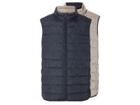 LIVERGY Heren bodywarmer (S, donkerblauw/beige)