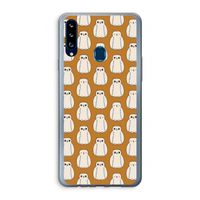 Uilen: Samsung Galaxy A20s Transparant Hoesje