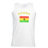 Mouwloos t-shirt met Ghana vlag 2XL  -