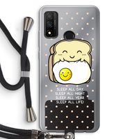 Sleep All Day: Huawei P Smart (2020) Transparant Hoesje met koord