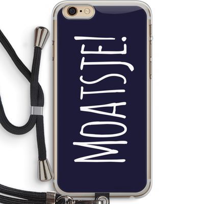 Moatsje!: iPhone 6 PLUS / 6S PLUS Transparant Hoesje met koord