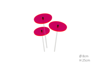 3 stuks! Zonnevangers Rood-Roze (kleur fuchsia) klein 25x8 cm Cazador Del Sol - Cazador del sol 3 stuks! Zonnevangers Rood-Roze (kleur fuchsia) klein 25x8 cm Cazador Del Sol - Cazador del sol