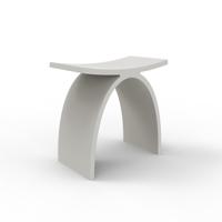 ZEZA Solid Douchekruk - 42.5x23x42cm - solid surface - mat wit FS709-425