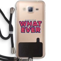 Whatever: Samsung Galaxy J3 (2016) Transparant Hoesje met koord Whatever: Samsung Galaxy J3 (2016) Transparant Hoesje met koord