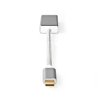 Nedis USB-C Adapter | USB-C Male naar DisplayPort Female | 0.2 m | Zilver | 1 stuks - CCTB64450AL02 CCTB64450AL02