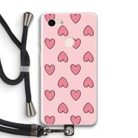 Ondersteboven verliefd: Pixel 3 XL Transparant Hoesje met koord