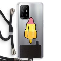 Raketijsje: Oppo A94 5G Transparant Hoesje met koord Raketijsje: Oppo A94 5G Transparant Hoesje met koord